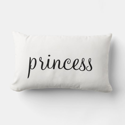 プリンセスタイポグラフィ ランバークッション (正面)