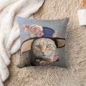 プリンセスタエレガントス/キャット、ビッグDIVA帽子とバラ クッション (ブランケット)