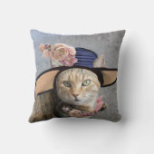 プリンセスタエレガントス/キャット、ビッグDIVA帽子とバラ クッション (裏面)