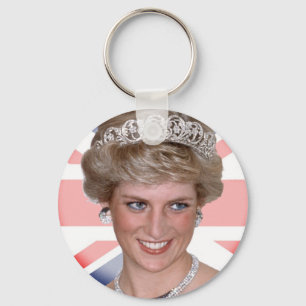 プリンセスダイアナの英国国旗 キーホルダー