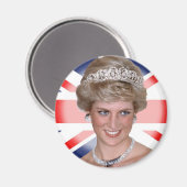 プリンセスダイアナユニオンジャック マグネット (正面/裏面)