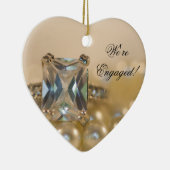 プリンセスダイヤモンドとホワイトパール婚約 セラミックオーナメント (右)