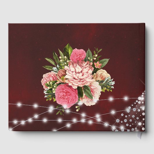 プリンセスダイヤモンドドレス銀箔キンセアニェラ ゲストブック (裏面)