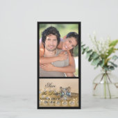 プリンセスダイヤモンドリングや輪真珠の結婚式日付を保存 セーブザデート (スタンド正面)