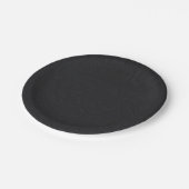 プリンセスダマスクブラックエレガントストーリ結婚ブック ペーパープレート (アングル)