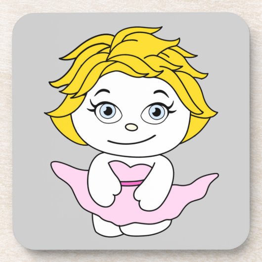プリンセスダンスのイラスト コースター (正面)