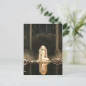 プリンセスチュブラルが彼女の反射を見つめている ポストカード (スタンド正面)