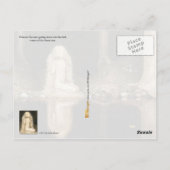 プリンセスチュブラルが彼女の反射を見つめている ポストカード (裏面)