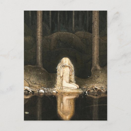 プリンセスチュブラルが彼女の反射を見つめている ポストカード (正面)