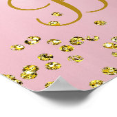 プリンセスツチュベイビーシャワーウェルカムサインブルネット ポスター (角)