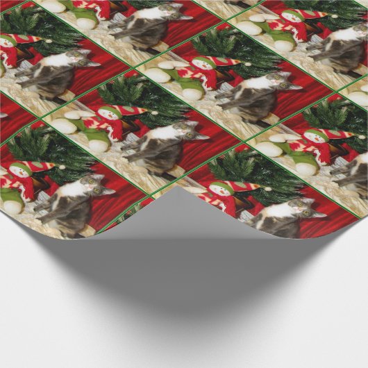 プリンセスティアナのクリスマス – 猫/子猫 ラッピングペーパー (角)