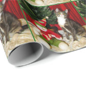 プリンセスティアナのクリスマス – 猫/子猫 ラッピングペーパー (ロールコーナー)