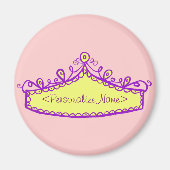 プリンセスティアライエロークラウン名前をカスタムする磁石 マグネット (正面)