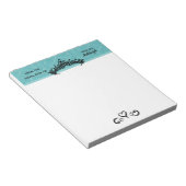 プリンセスティアラオンブルーデスク王室の上 ノートパッド (アングル)