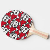 プリンセスティアラスカル&クロスボーンビーチサンダル 卓球ラケット (横)