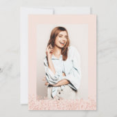 プリンセスティアラバラ金ゴールドグリッターフォトスイート16 招待状 (裏面)