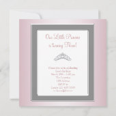 プリンセスティアラフォトプリンセス誕生日パーティー 招待状 (裏面)