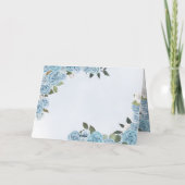 プリンセスティアラブルーバラスペインのサンキューカード サンキューカード (裏面)