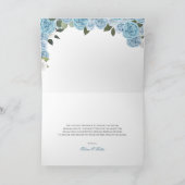 プリンセスティアラブルーバラスペインのサンキューカード サンキューカード (内部)