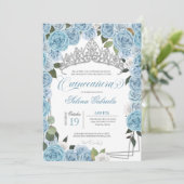 プリンセスティアラライトブルーバラV2キンセアニェラ 招待状 (スタンド正面)