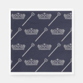 プリンセスティアラ15セプターダークブルーキンセアニェラ スタンダードランチョンナプキン (正面)