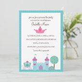 プリンセスティーパーティの招待状 招待状 (スタンド正面)