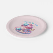 プリンセスティーパーティーとマカロン ペーパープレート (アングル)