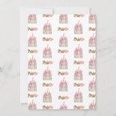 プリンセスティーパーティー誕生日招待状 招待状 (裏面)