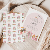 プリンセスティーパーティー誕生日招待状 招待状