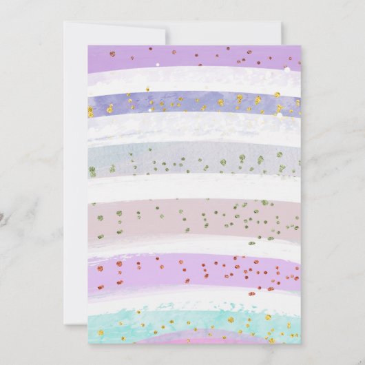 プリンセスティーパーティー誕生日招待状 招待状 (裏面)