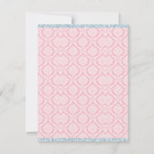 プリンセスティーパーティー 招待状 (裏面)