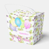 プリンセステディベア3rd誕生日パーティー カスタム フェイバーボックス (裏面サイド)