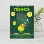 プリンセステニスバースデーパーティ招待状 (スタンド正面)