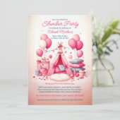 プリンセステペ&ピロースランバーバースデーパーティー 招待状 (スタンド正面)