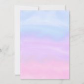 プリンセステーマベビーシャワーカード 招待状 (裏面)