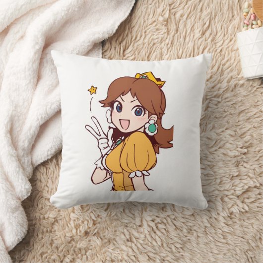 プリンセスデイジー – 任天堂ファンアート | HD枕 クッション (ブランケット)