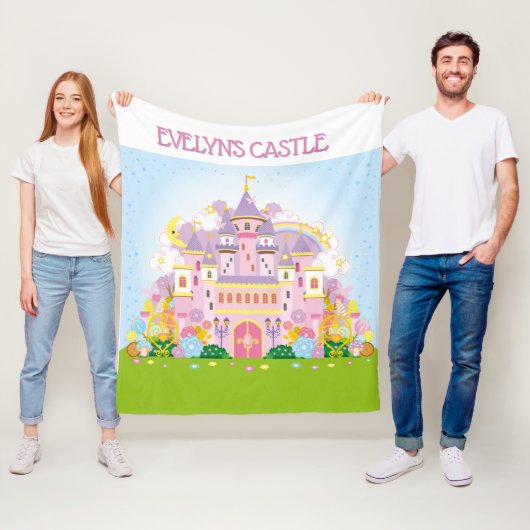 プリンセスデコール!城パーソナライズされた フリースブランケット (インサイチュ)