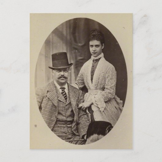 プリンセスデンマークのDAGMAR & Alexander III #284 ポストカード (正面)