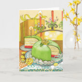 プリンセストルテ誕生日カードバイクリスティナシラボ カード (黄色い花)