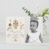 プリンセスドラゴンフェアユタリーダークスキン1st誕生日 招待状 (スタンド正面)