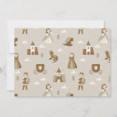 プリンセスドラゴンフェアユタリーダークスキン1st誕生日 招待状 (裏面)