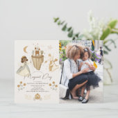 プリンセスドラゴンフェアユタールダークスキン誕生日写真 招待状 (スタンド正面)