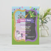 プリンセスドラゴン城ユニコーンレディーボーイガール 招待状 (スタンド正面)