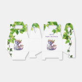 プリンセスドラゴン花模様ガールベビーシャワー フェイバーボックス (折り畳みなし)