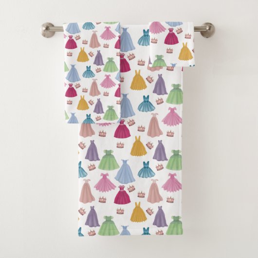 プリンセスドレスフェアユータリーガールバスルーム バスタオルセット (インサイチュ)