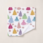 プリンセスドレスフェアユータリーガールバスルーム バスタオルセット (ウォッシュタオル)