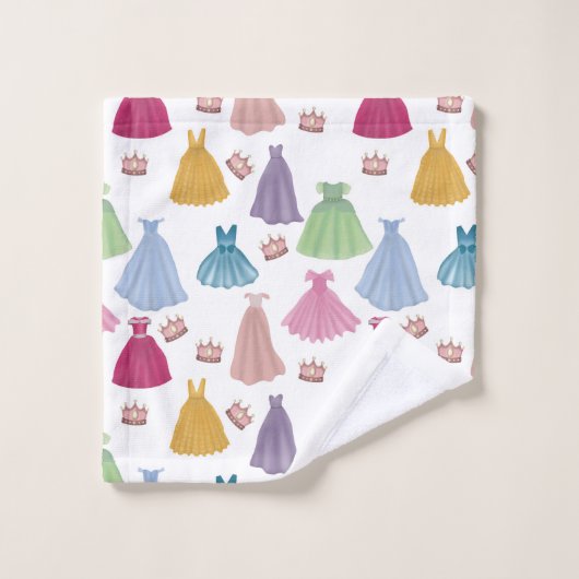 プリンセスドレスフェアユータリーガールバスルーム バスタオルセット (ウォッシュタオル)