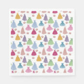 プリンセスドレスフェアリータレ小さな女の子パターン スタンダードランチョンナプキン (正面)