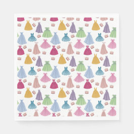 プリンセスドレスフェアリータレ小さな女の子パターン スタンダードランチョンナプキン