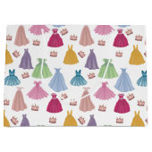 プリンセスドレスフェアリータレ小さな女の子パターン ラージペーパーバッグ (正面)